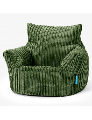 Fauteuil Pouf Bambin 1-3 ans - Côtelé Vert Forêt prix