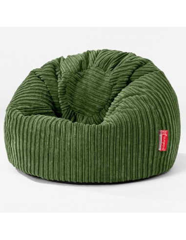 Pouf Poire Classique Enfant 1-5 ans - Côtelé Vert Forêt acheter