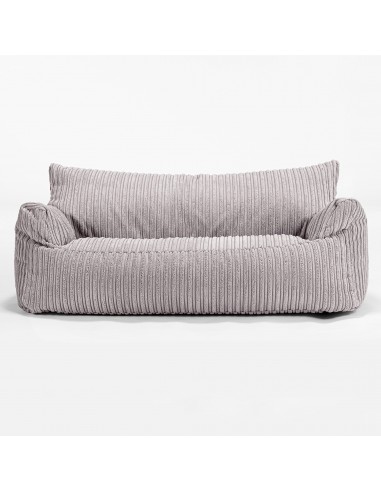 Joséphine Canapé Pouf pour Enfant 1-5 ans - Côtelé Gris Argent la chaussure