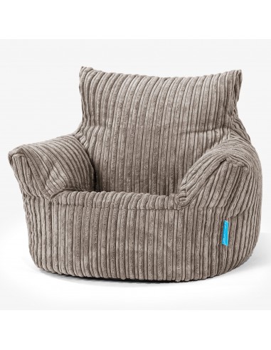 Fauteuil Pouf Bambin 1-3 ans - Côtelé Grège Amélioration de cerveau avec