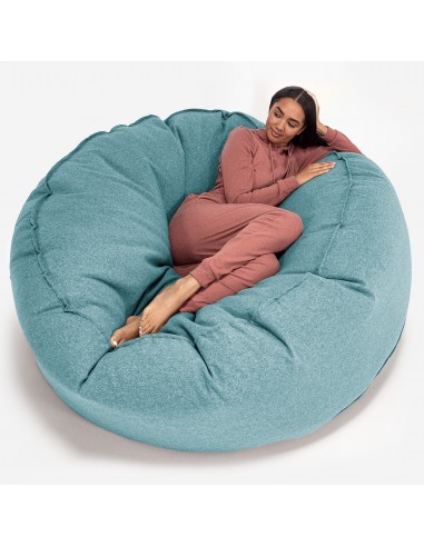 Canapé Pouf Géant Grande Mammouth - Interalli Laine Aqua prix pour 