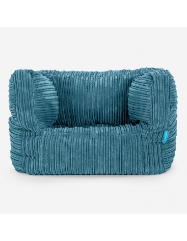 Fauteuil Pouf Albert pour Enfant 1-5 ans - Côtelé Mer Égée l'évolution des habitudes 