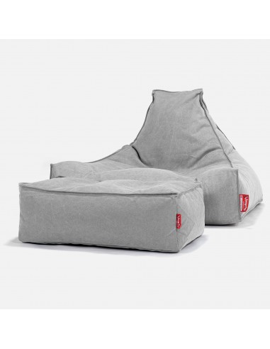 Pouf Fauteuil Relax - Stonewashed Gris 2024