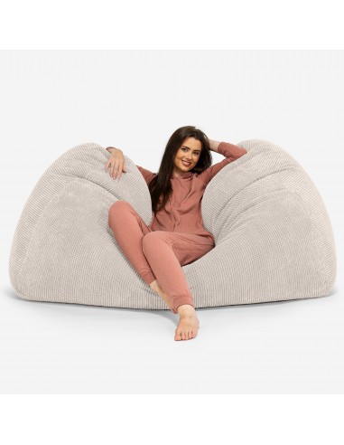 Gros Pouf Canapé - Pompon Crème Toutes les collections ici