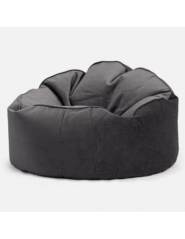 Pouf Poire, Archi - Velours Anthracite Le MVP de beaucoup