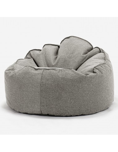 Pouf Poire, Archi - Interalli Laine Argent livraison gratuite