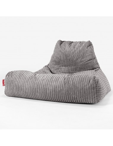 Gros Pouf Fauteuil Relax - Côtelé Anthracite meilleur choix