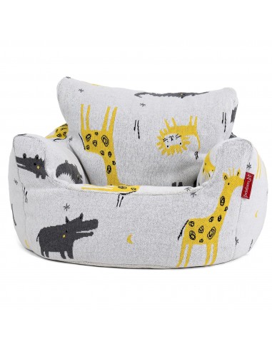 Fauteuil Pouf Bambin 1-3 ans - Tricoté Safari la colonne vertébrale