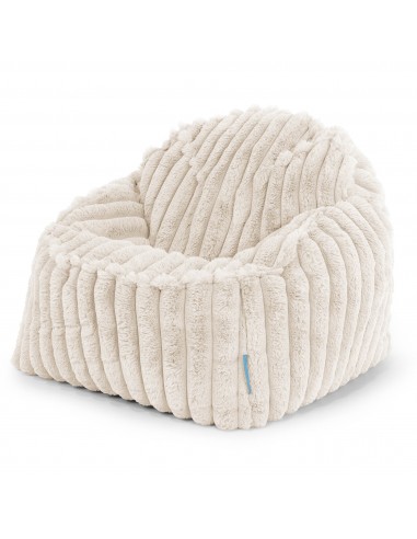 Le Pouf Enfant Doudou 2-6 ans - Velours Côtelé Ultra Pelucheux Crème Voir les baskets