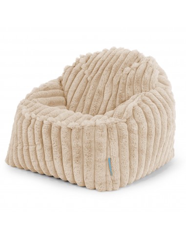 Le Pouf Enfant Doudou 2-6 ans - Velours Côtelé Ultra Pelucheux Pêche store