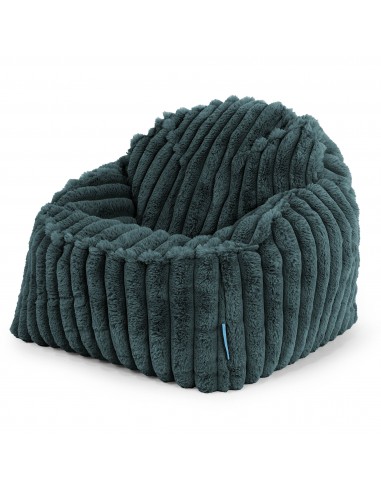 Le Pouf Enfant Doudou 2-6 ans - Velours Côtelé Ultra Pelucheux Bleu Canard Jusqu'à 80% De Réduction