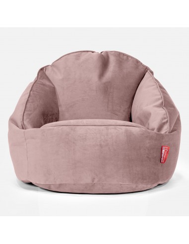 Pouf Chaise Bubble - Velours Rose pas cher 