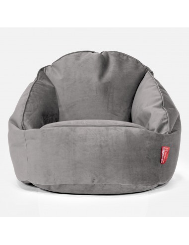 Pouf Chaise Bubble - Velours Argent Venez découvrir notre 