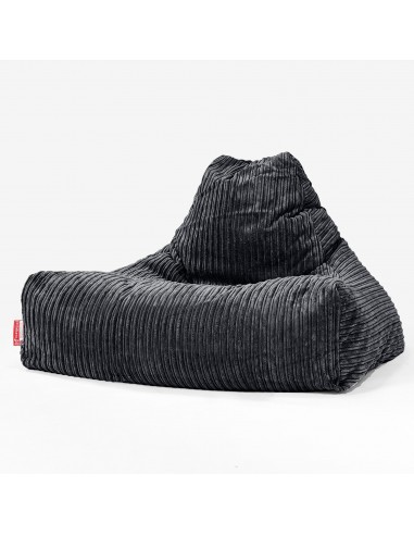 Pouf Fauteuil Relax - Côtelé Noir Comparez et commandez 