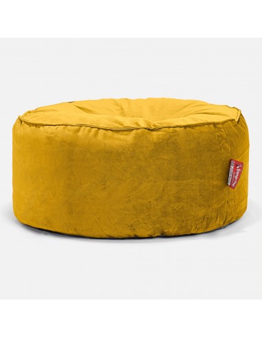 Pouf Design Rond - Velours Or français