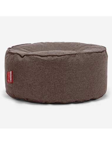 Pouf Design Rond - Interalli Laine Marron sur le site 