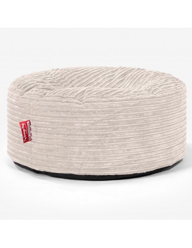 Pouf Design Rond - Côtelé Ivoire à prix réduit toute l'année