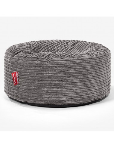 Pouf Design Rond - Côtelé Anthracite shop