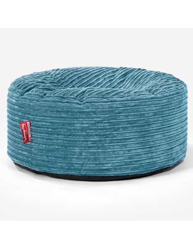 Pouf Design Rond - Côtelé Mer Égée en ligne