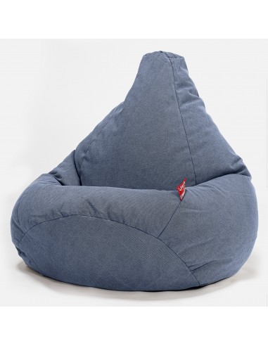 Pouf Poire Gamer - Stonewashed Bleu Marine Le MVP de beaucoup