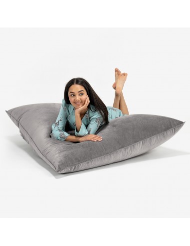 Pouf Géant XXL - Velours Argent prix pour 