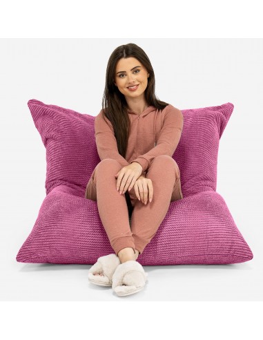 Pouf Géant XXL - Pompon Rose livraison gratuite