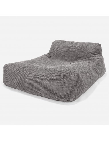 Chaise Longue (2 Personnes) - Pompon Anthracite Le MVP de beaucoup