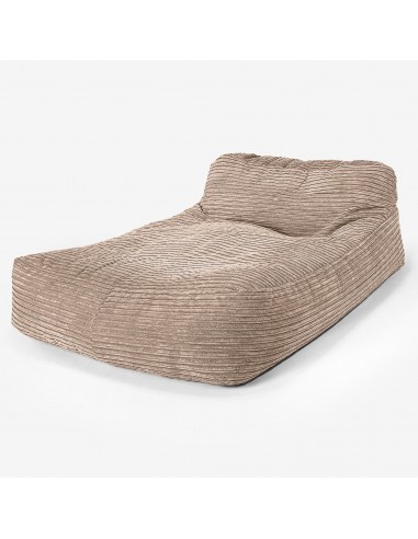 Chaise Longue (2 Personnes) - Côtelé Sable Profitez des Offres !